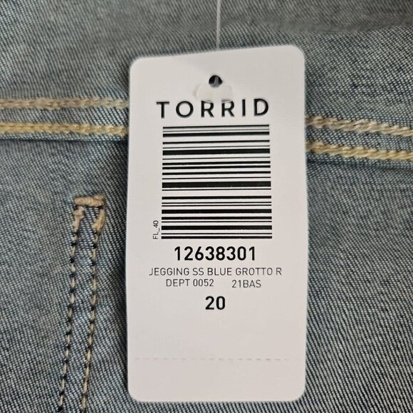 Torrid Jeans Women's 20R Super Soft High Rise Jegging Dark Wash New With Tags - Picture 14 of 16